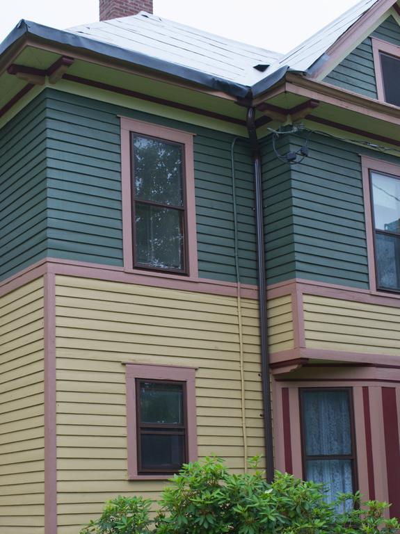 New downspout on the west.