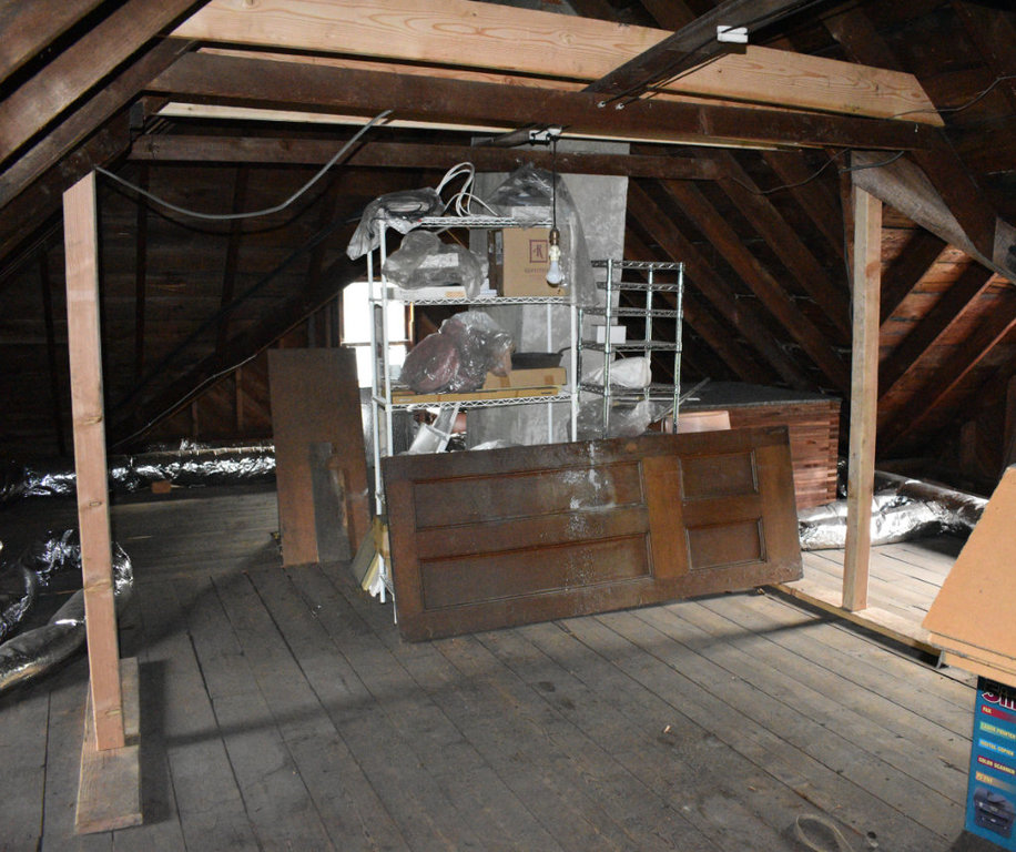 Attic framing center.