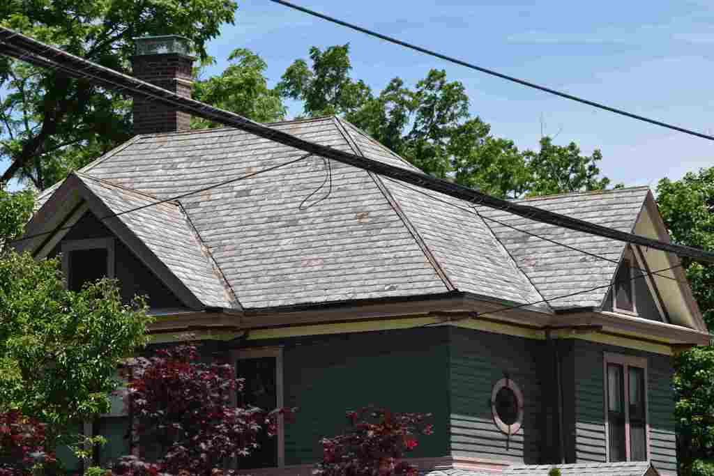 Original slate on west.