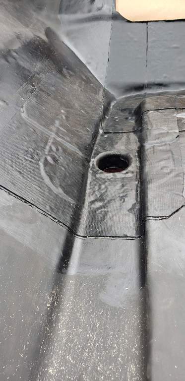 Drainage tube completed.